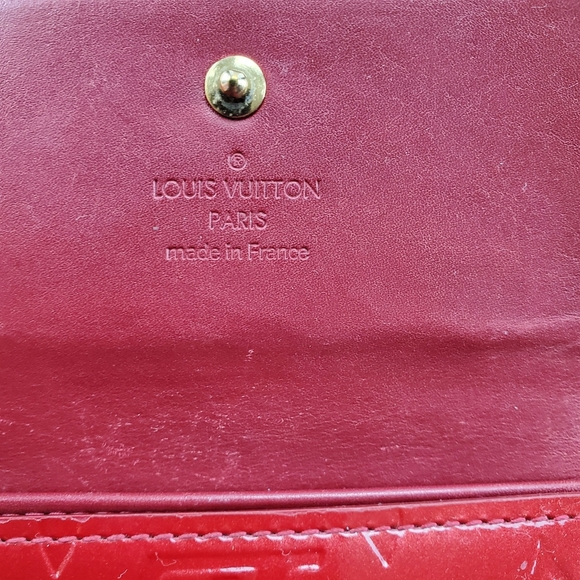 Authentic Louis Vuitton Portefeuille Elise Bifold Wallet Monogram Vernis - Picture 2 of 12